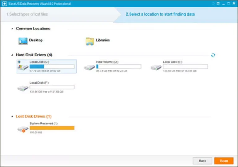 easeus data recovery wizard screenshot 1 easeus data recovery wizard screenshot 1