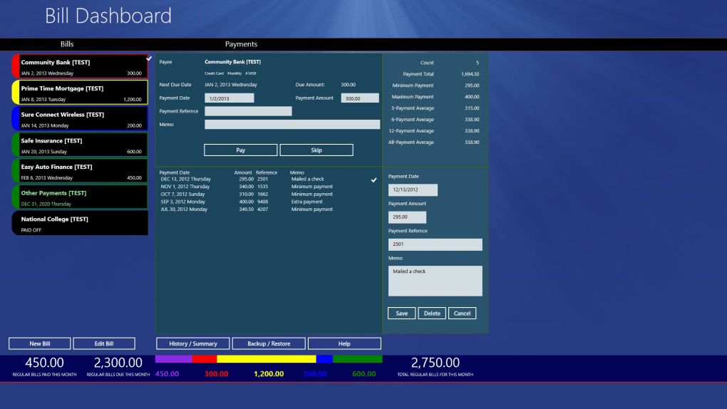 Read more about the article Bill Dashboard