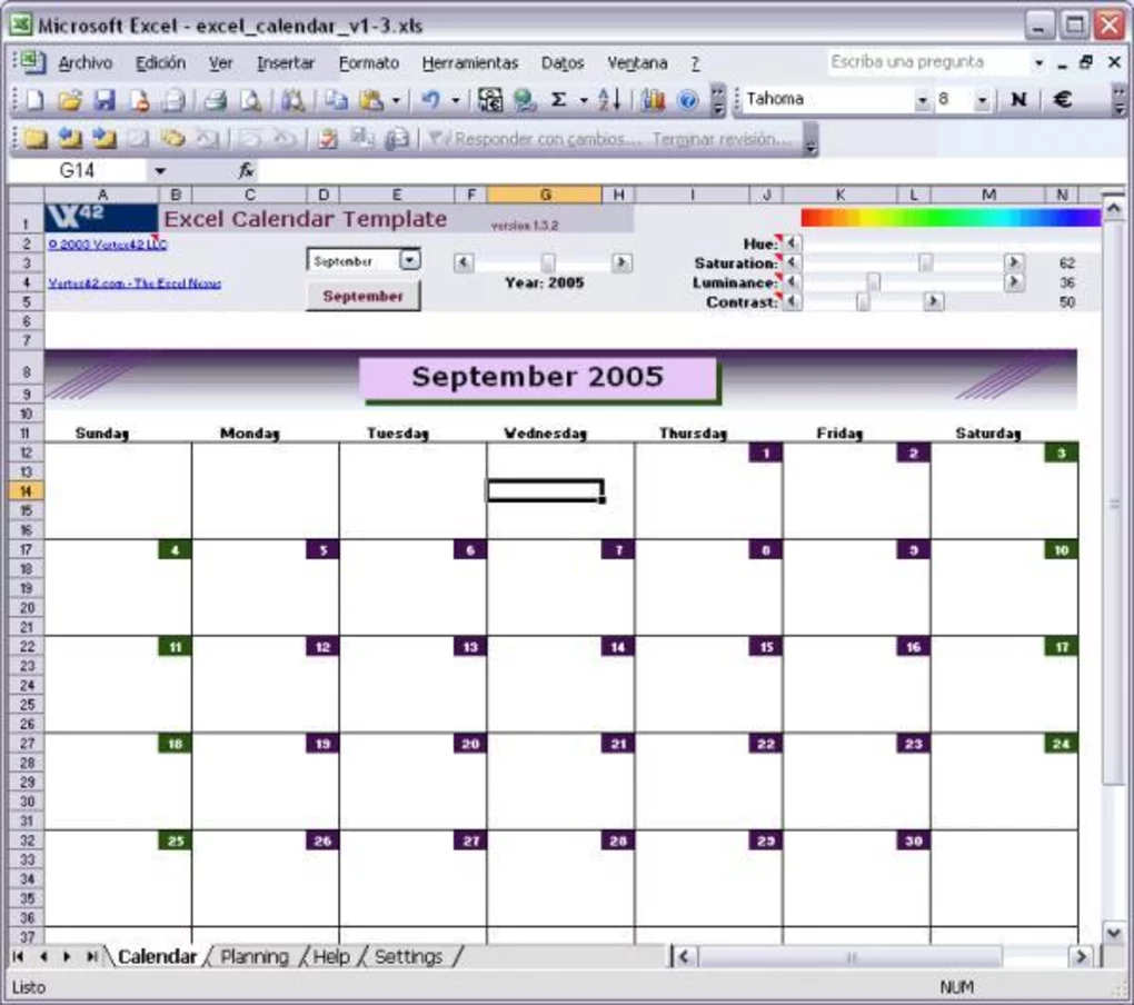 Read more about the article Excel Calendar Template