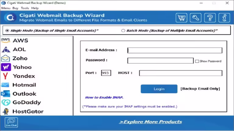 cigati outlook backup software Cigati Outlook Backup Software Windows