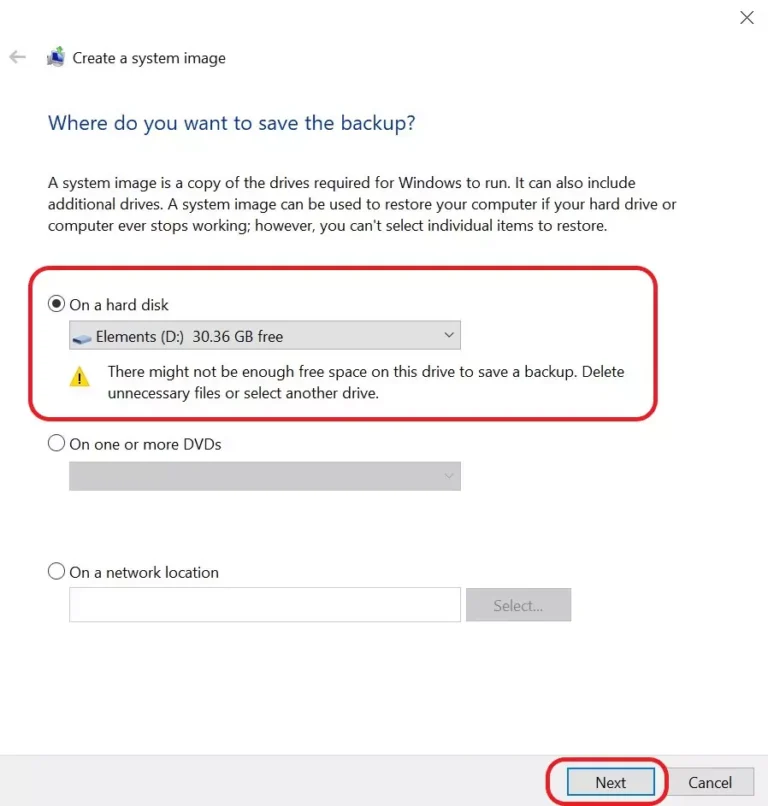 csm storage options windows 10 backups 46509383a9