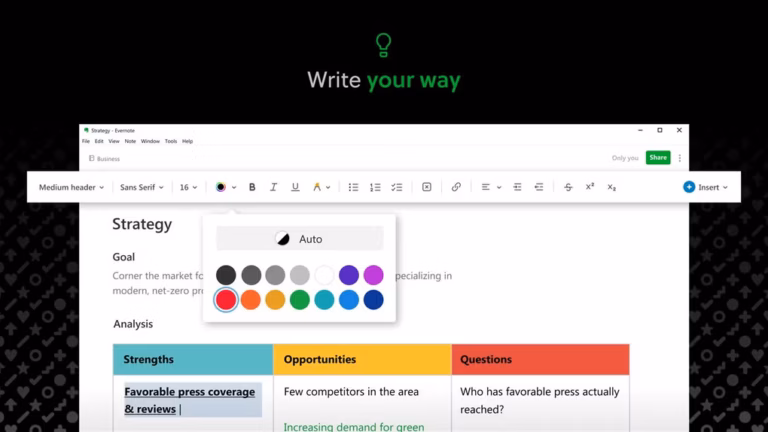 evernote screenshot 4