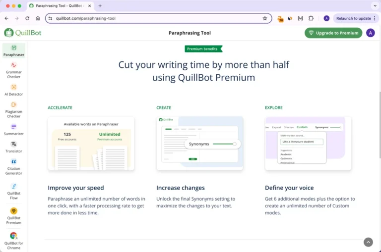 quillbot paraphrasing tool premium features quillbot paraphrasing tool premium features