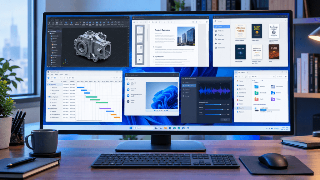 Modern Multitasking Office Workstation