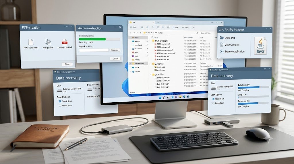 Files + PDF + Recovery Section