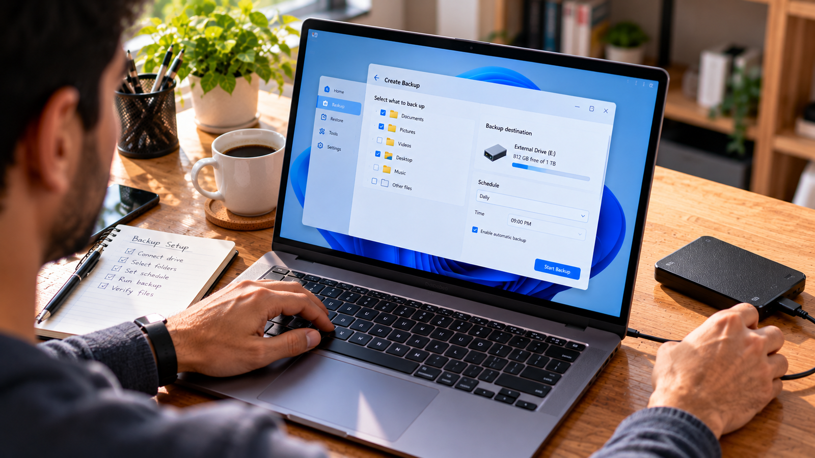 File backup versus system image backup on Windows 11