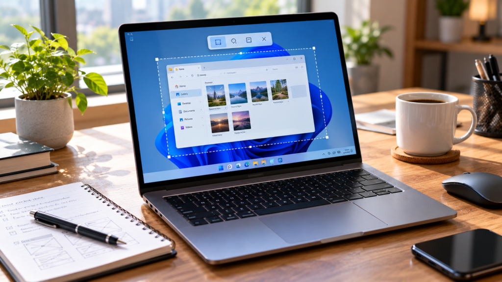 Modern Windows Workspace with Capture Tools How to take a screenshot on Windows 11 using Snipping Tool