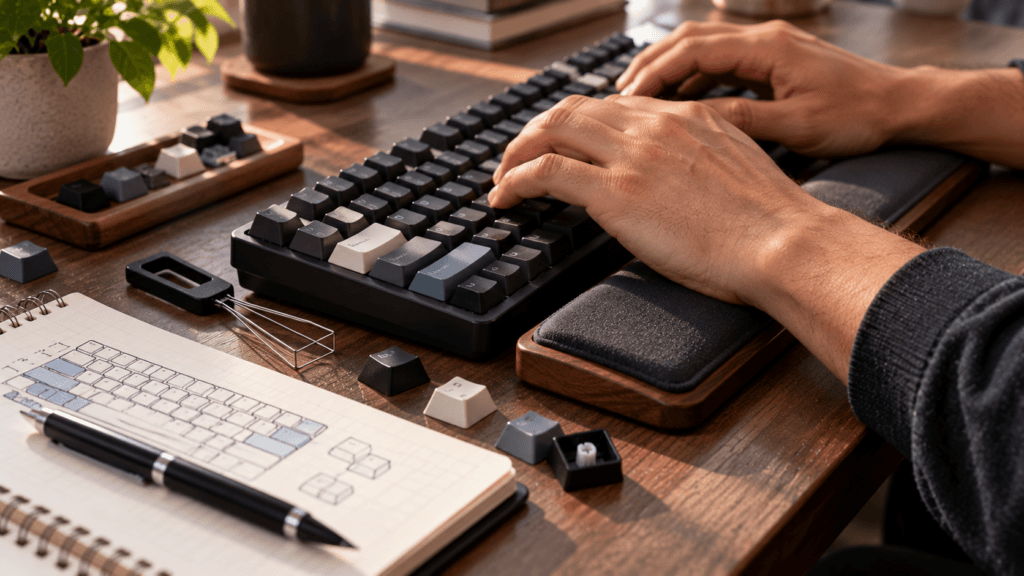 accessibilityproductivity angle Custom keyboard key layout for a more comfortable Windows workflow