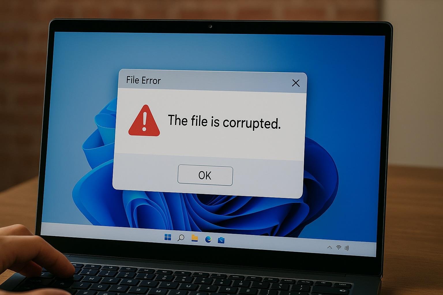 Selecting a Windows error message to copy its text